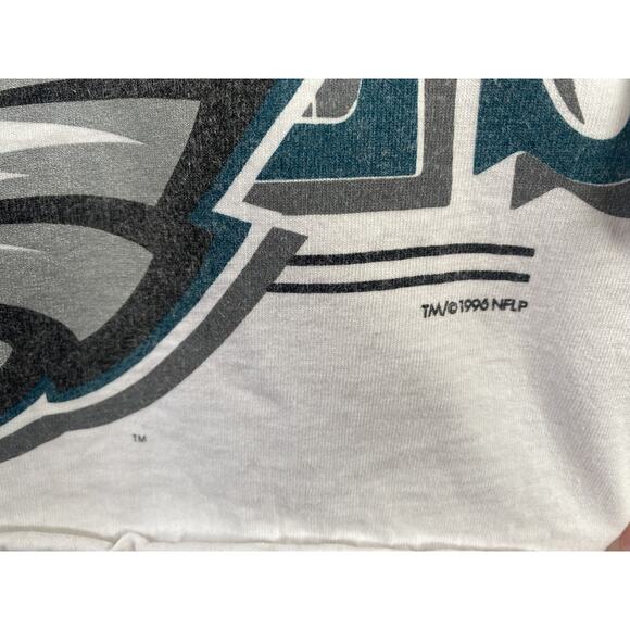 Philadelphia Eagles Vintage Shirt Womens Small Medium * NFLP 1996 Single Stitch - Picture 7 of 9
